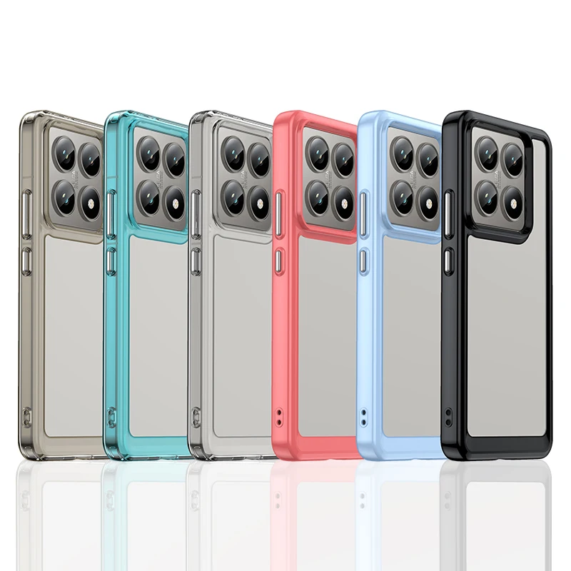 Para Xiaomi 14T Pro funda transparente Xiaomi 14T Pro funda Fundas Shell Coque duro translúcido a prueba de golpes parachoques de teléfono Xiaomi 14T Pro - imagen 2