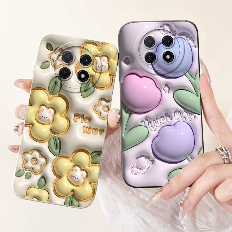 Para Huawei Nova Y91 funda STG-LX1 STG-LX2 elegante cubierta pintada de caramelo funda de teléfono a prueba de golpes para Huawei Nova Y91 NovaY91 bolsas suaves - imagen 2