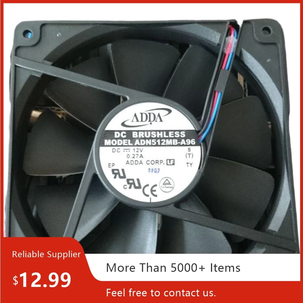 Nuevo ventilador de 135mm ADDA 13525 adn512mb-a96 135*135*25MM 12V 0.27A ventilador de refrigeración de doble bola - imagen 2