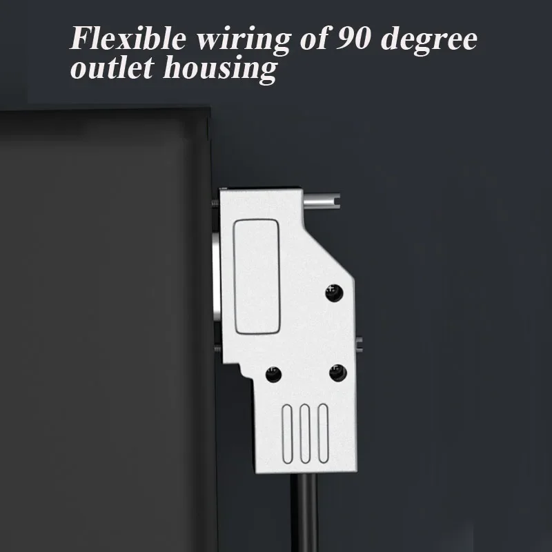 Conector de soldadura VGA de 3 filas, junta de cabeza de 15 Pines, enchufes de pantalla de carcasa de 90 grados, conectores macho y hembra HDB15 de grado Industrial - imagen 5