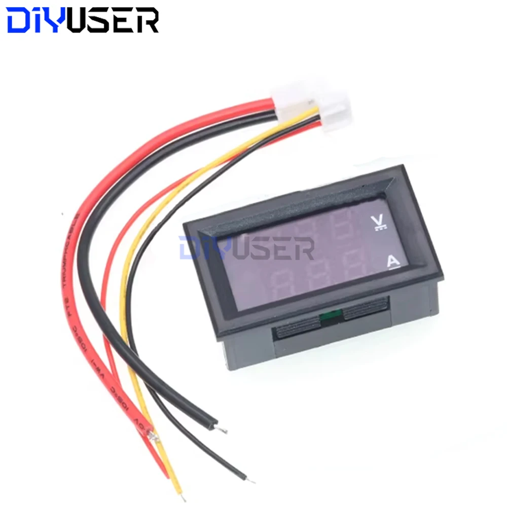 0-100V 10A Volt Amp Meter Pantalla LED dual - Panel de prueba de corriente de voltaje CC para batería de automóvil, fuente de alimentación - imagen 5