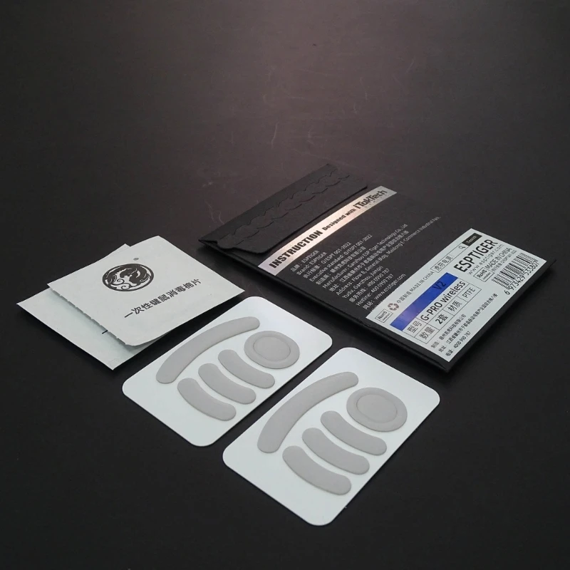 Patines para ratón, pies para ratón, juego 2 alfombrillas ratón inalámbricas - imagen 3