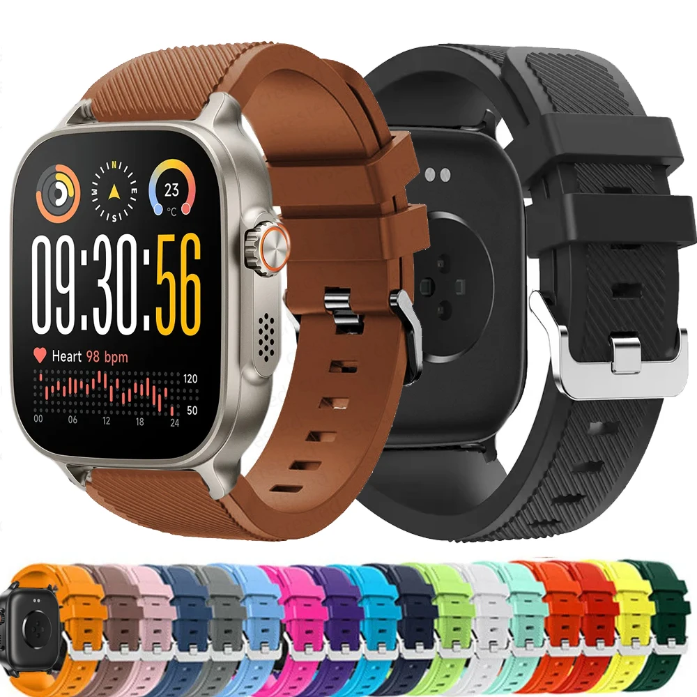 Correa deportiva de silicona para reloj inteligente Realme 5/S2, pulsera de repuesto, correa Realme Watch 2/3/S/3 2 S pro 22mm