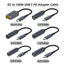 Cable USB-C a DC 100 W para portátiles Lenovo, Dell, HP y Asus