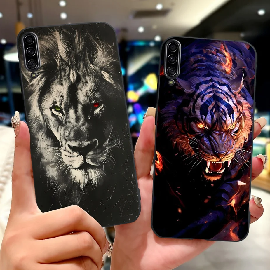 Para Samsung Galaxy A90 5G funda SM-A908B Cool Dragon pintado funda suave delgada funda de teléfono para Samsung A90 A 90 5G funda trasera Fundas - imagen 2