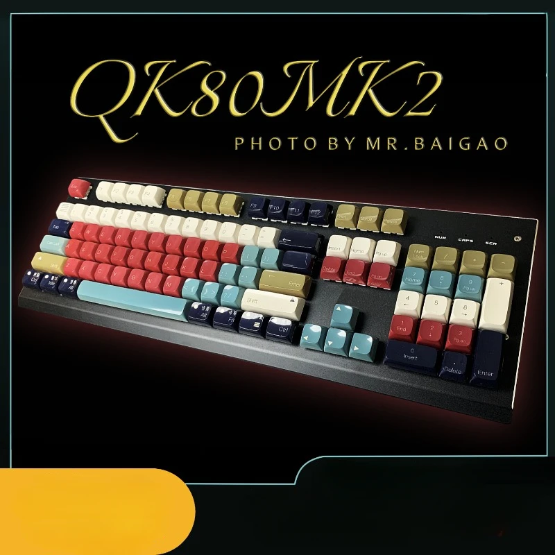 Tapa de teclado de tema Retro, PBT, personalizada, brillo de espejo, perfil ZDA, tapa de tecla de juego para teclado mecánico 75/80/98 - imagen 2