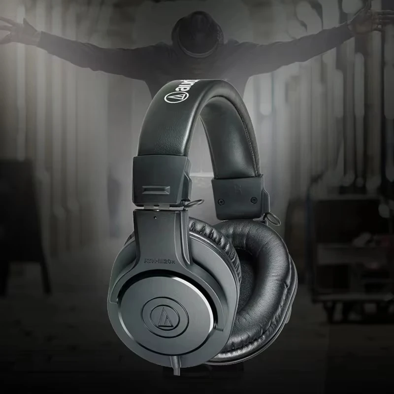 Audio Technica ATH-M20X auriculares con Monitor profesional con cable sobre la oreja graves profundos conector de 3,5mm auriculares para juegos y música - imagen 2