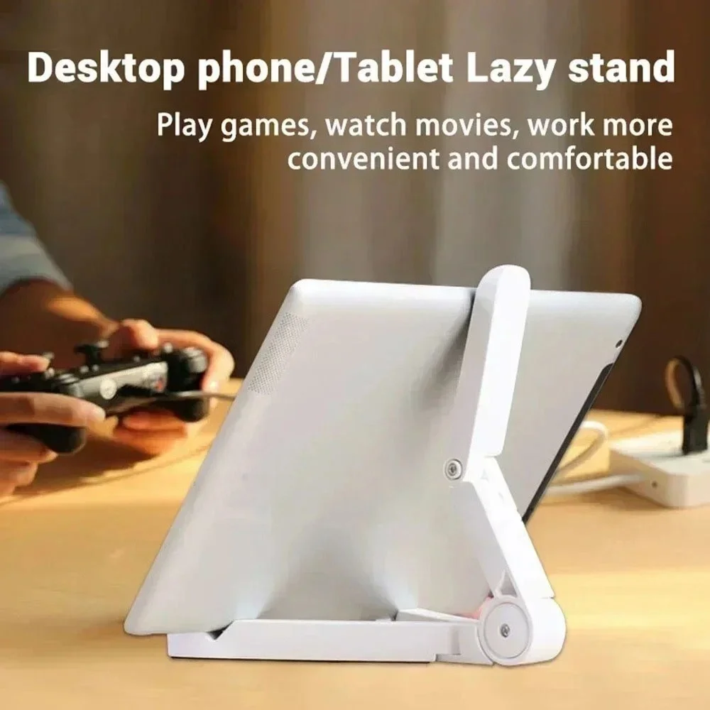Soporte Triangular plegable para teléfono y tableta portátil, fácil de llevar, soporte fijo para tableta para Samsung, Xiaomi y iPad