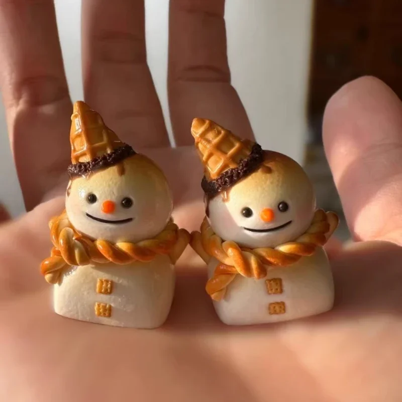 Teclas de dibujos animados de Anime, teclas personalizadas de resina, diseño Original, punto artesanal, PBT, tapa de llave DIY para juegos Crush80 Wooting - imagen 4