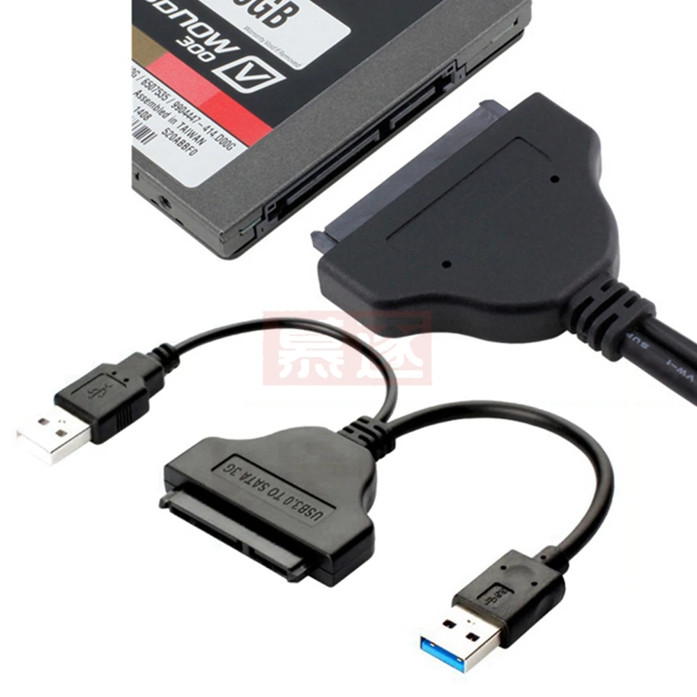 Cable adaptador SATA de 22 pines a USB 3,0 o USB2.0 para convertidor de unidad de disco duro de alimentación externa HDD de 2,5/3,5 pulgadas - imagen 5