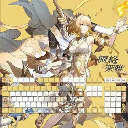 Teclas Aglaea Honkai Star Rail PBT Dye-Sub ANSI Retroiluminadas