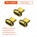 3Pcs Plug Golden