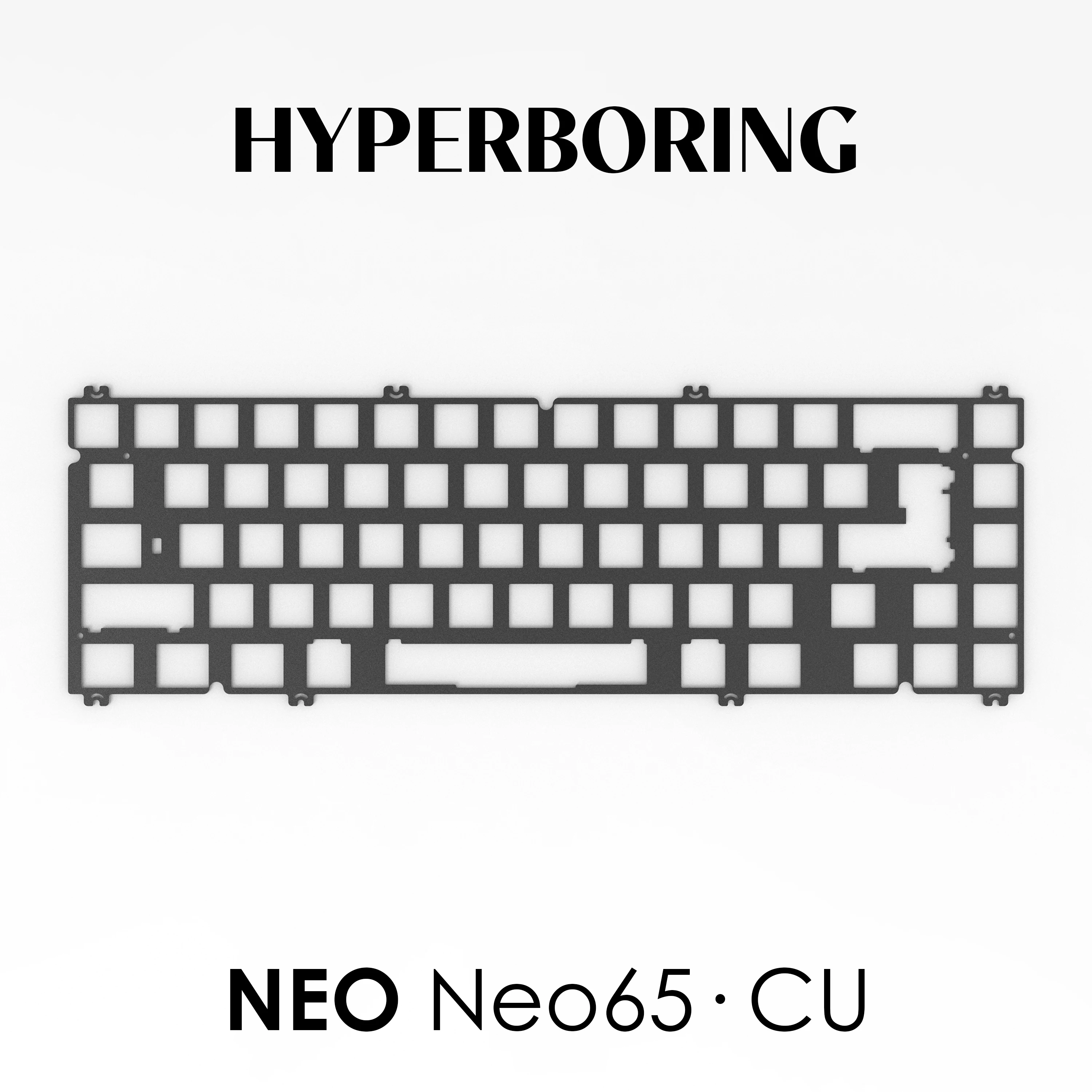 Placa de posicionamiento de teclado Neo65CU, placa de teclado de latón y aluminio PP FR4 para teclado mecánico Neo65CU, accesorios de regalo para PC - imagen 3