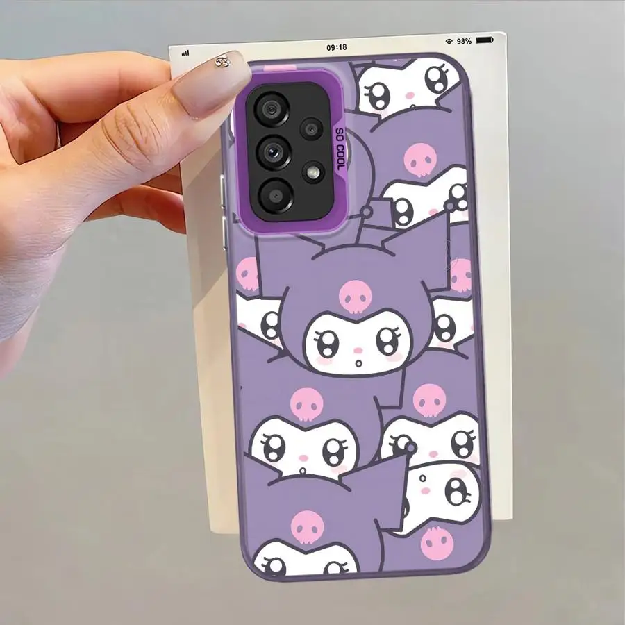 Bonita funda trasera de teléfono KuromiS para Samsung Galaxy S21 S23 S23 S24 FE S22 Note 20 Ultra S25 S20 Plus - imagen 2