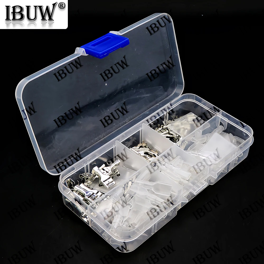 120 Uds 2,8/4,8/6,3mm bota de terminal de pala hembra-20 piezas cada tamaño, plata y oro para proyectos de cableado electrónico - imagen 2