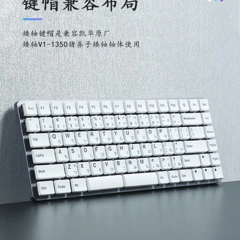 CFX Keycap de eje bajo personalizado ultrafino PBT sublimación de eje bajo lindo punto KeyCap adecuado para teclado Kaih Chocolate Split - imagen 3