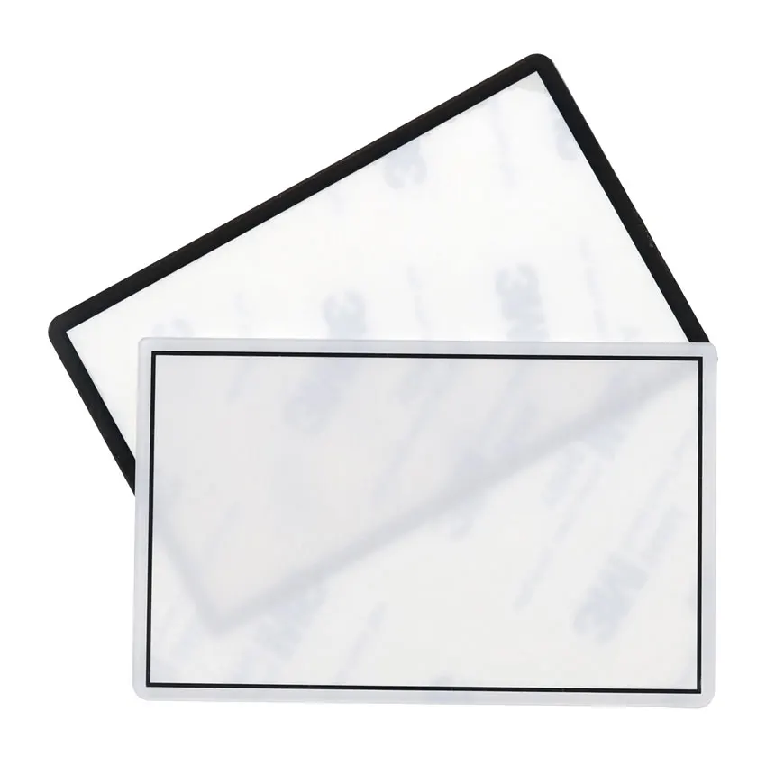 YuXi-cubierta de lente de pantalla superior de plástico y vidrio para el nuevo Panel Protector de pantalla LCD superior 3DS, superficie superior con adhesivo - imagen 2