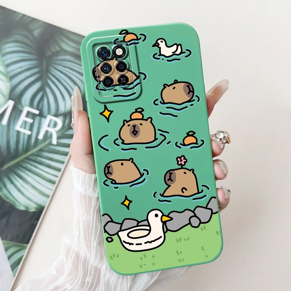 Para Infinix Note 10 Pro X695 X695D funda de moda con estampado de animales de dibujos animados funda trasera de silicona suave para Infinix Note 10Pro funda de teléfono - imagen 3