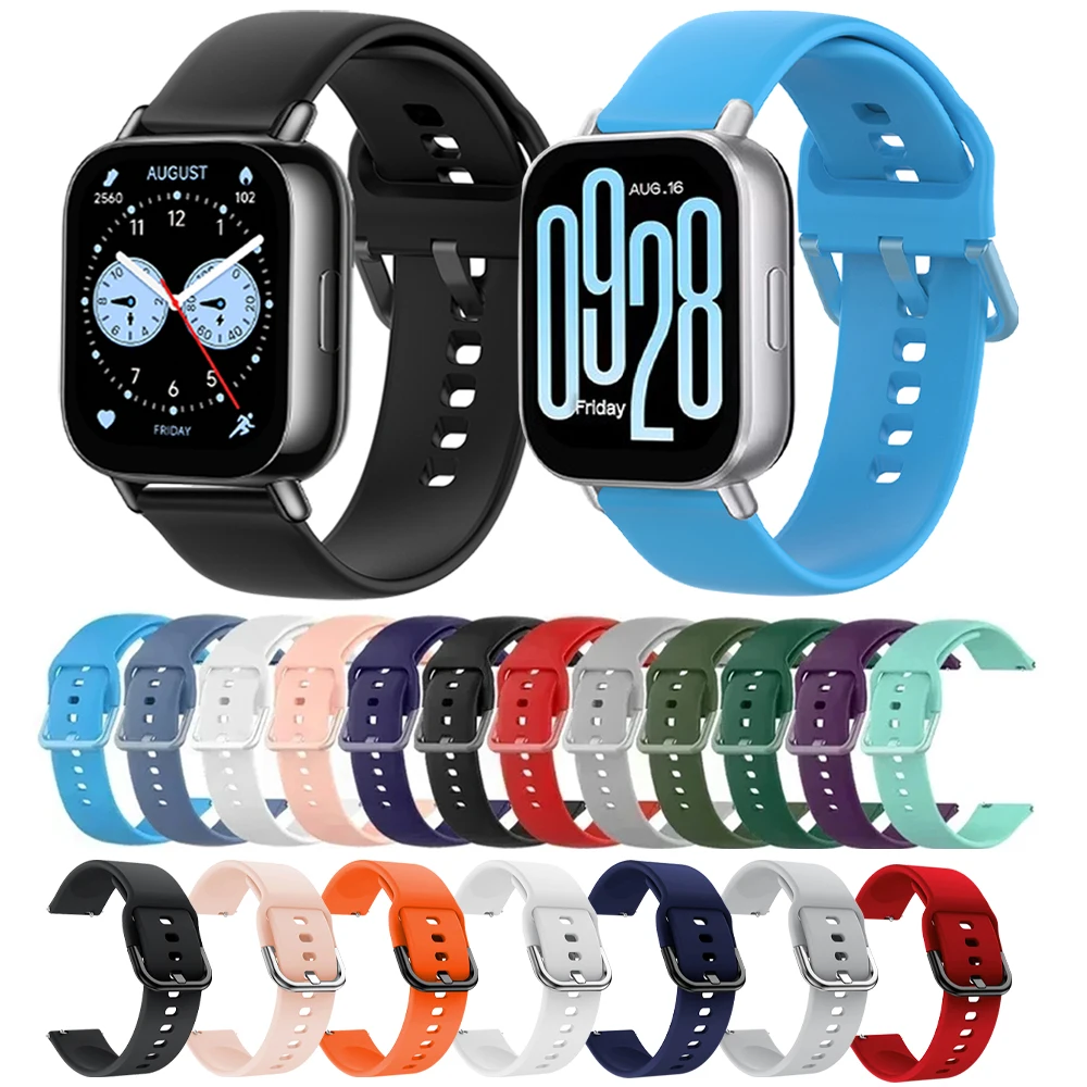 Correa de silicona para reloj inteligente Redmi Watch 5 Lite/5, pulsera activa para Xiaomi Watch S4 S1 S3 S2/Mi Watch 2 pro/Color 2 - imagen 2