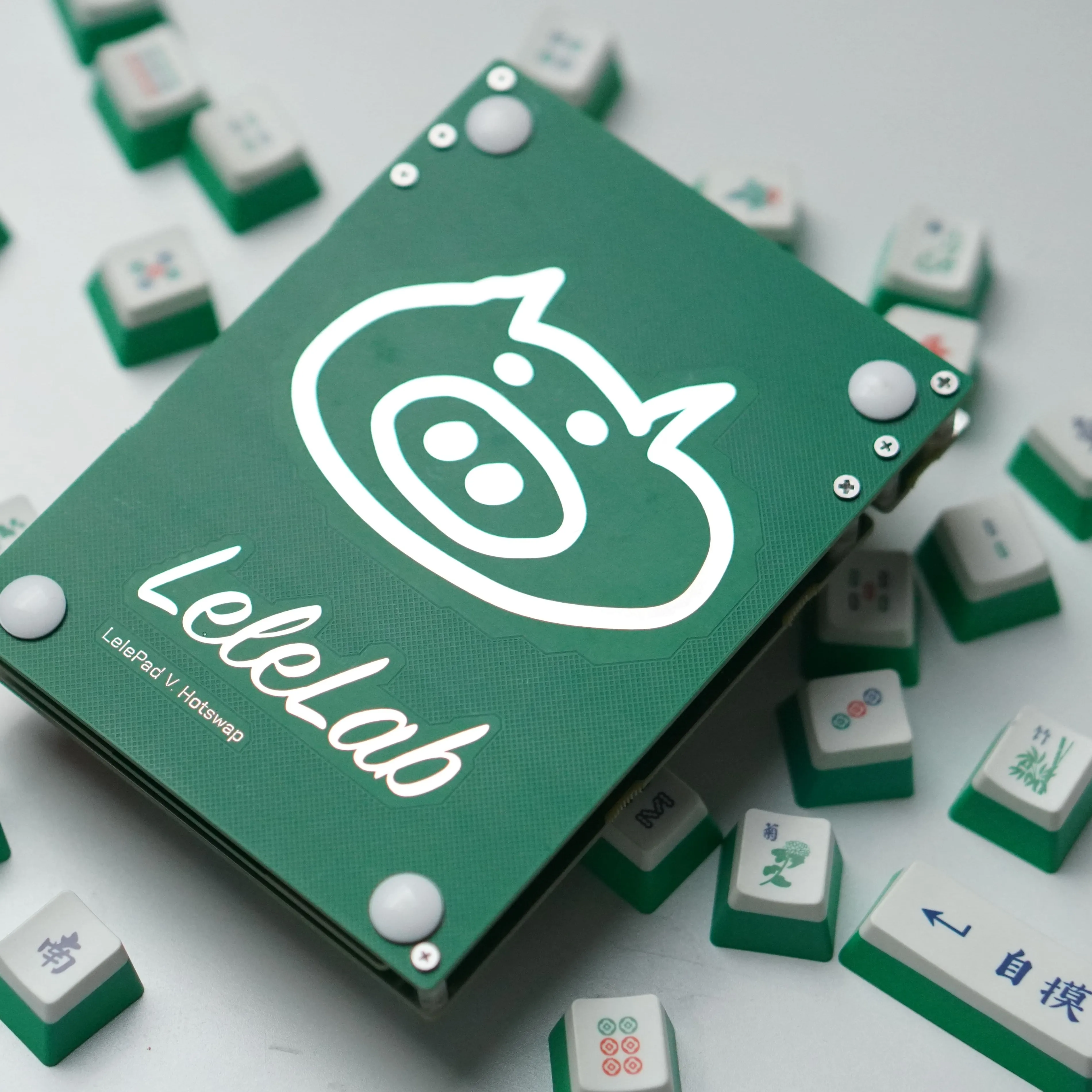 Lelelab-teclado mecánico Macropad, teclado numérico intercambiable en caliente, pantalla de montaje en placa RGB, teclado pequeño