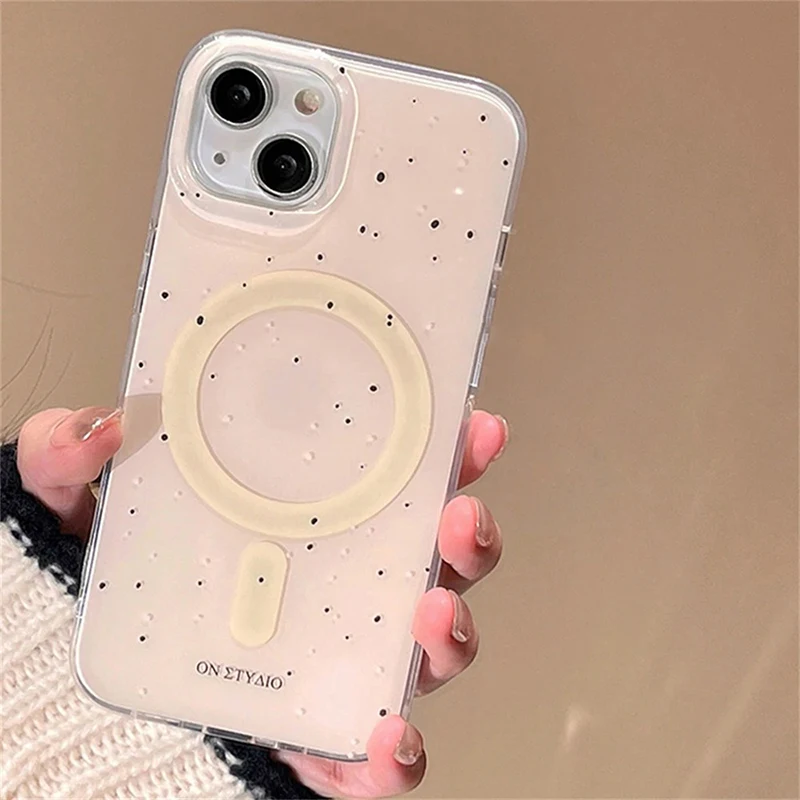 Soporte de perro de primavera 3D bonito coreano para funda de teléfono con carga inalámbrica Magsafe para iPhone 16 15 14 13 12 11 Pro Max 7 Plus X XR XS - imagen 5