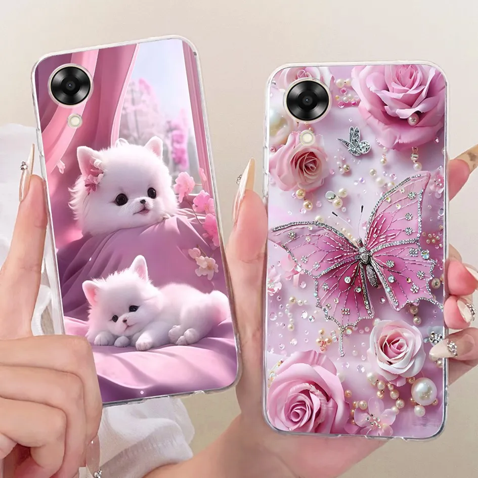 Para OPPO A17k funda A17 4G funda Cool moda dragón gato dibujos animados suave silicona delgada carcasa de teléfono para OPPOA17 CPH2477 CPH2471 Coque - imagen 2