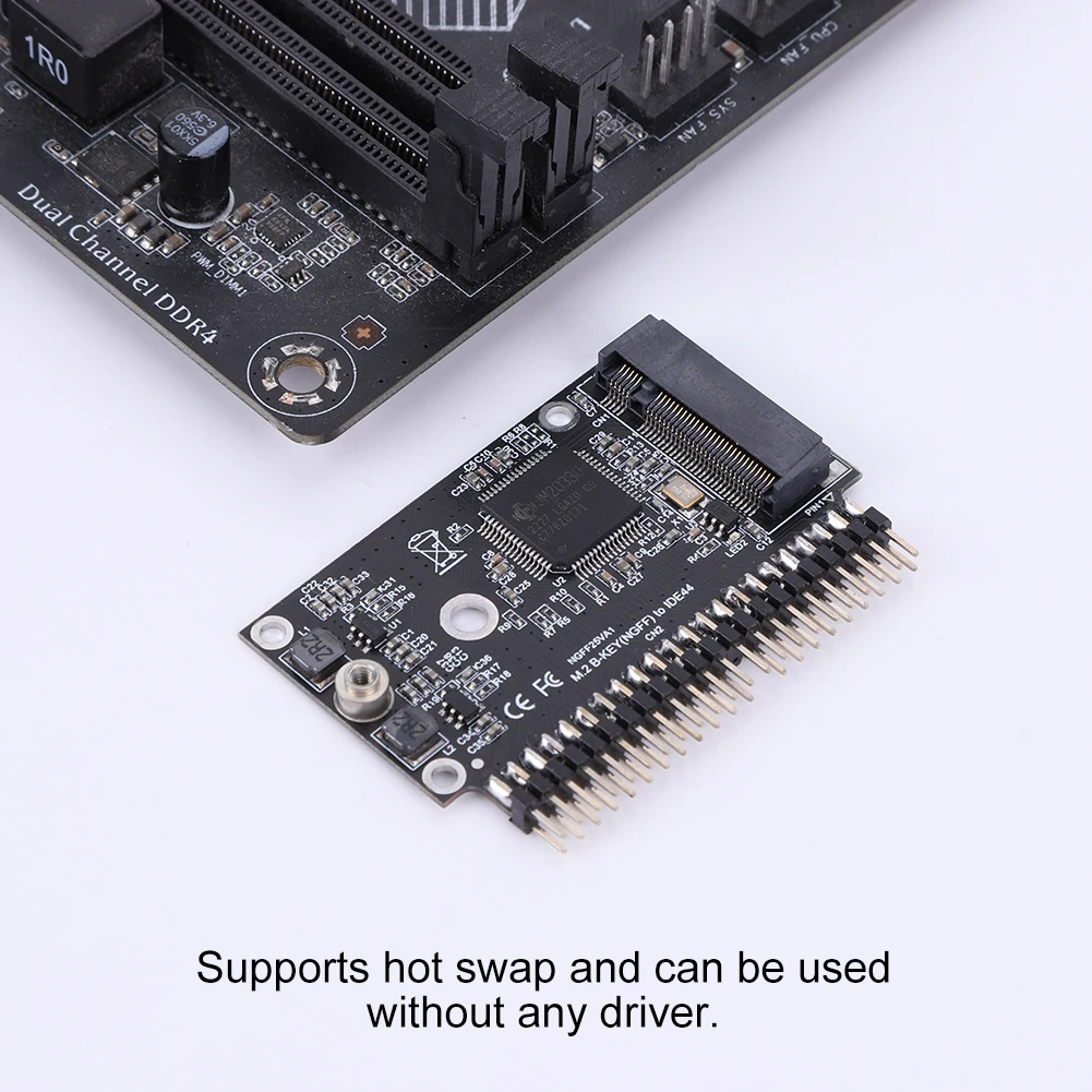 Adaptador M.2 NGFF SATA SSD a 2,5 pulgadas IDE 44pin tarjeta convertidora 150 MB/s M.2 NGFF SATA SSD a 2,5 IDE SATA SSD Convertidor para ordenador portátil - imagen 3
