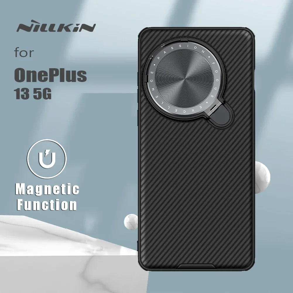NILLKIN para OnePlus 13 5G funda magnética adaptable CamShield Prop lente TPU marco Magsafe cámara de carga cubierta trasera protección - imagen 2