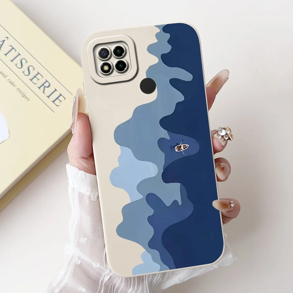 Funda a prueba de golpes para Xiaomi Redmi 9C, Funda Redmi9C NFC, Funda de lujo con espacio de mármol, parachoques suave de TPU con dibujos animados para Redmi 9 Activ - imagen 2