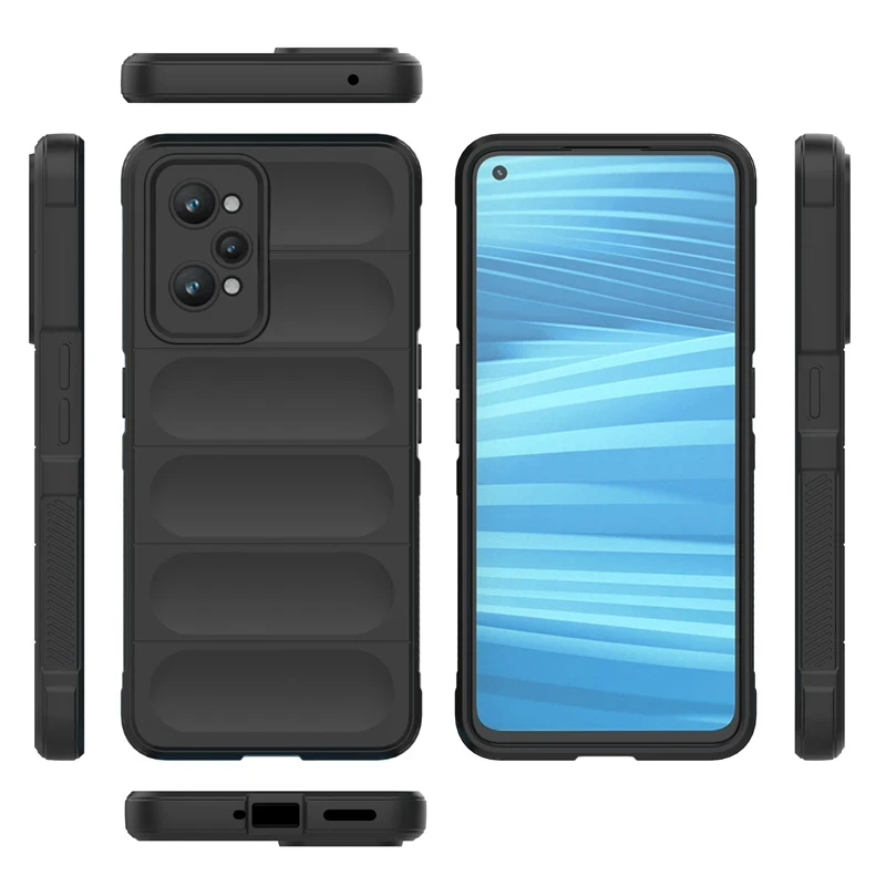 Funda trasera de silicona líquida para móvil, carcasa anticaída a prueba de golpes para OPPO Realme GT Neo 2 Neo 3T 5G - imagen 3