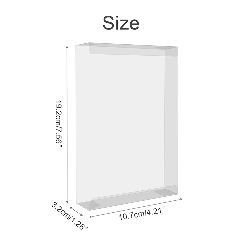 Caja transparente para caja de tarjetas de juego versión SFC JP, caja de exhibición de almacenamiento de plástico PET - imagen 2