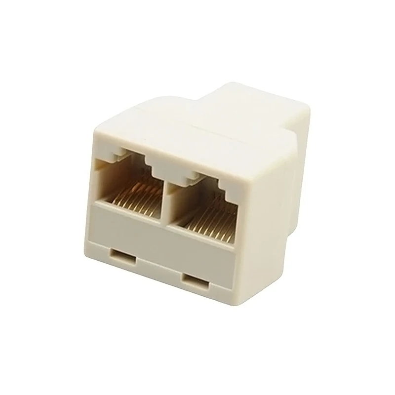 Adaptador divisor RJ45 dual de 1 a 2, puerto hembra CAT5/6 LAN, enchufe Ethernet, conexión de red, adaptador divisor P15 - imagen 3