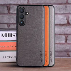 Funda para Samsung Galaxy S25 FE Leather Master Hard Textile Fashion Phone Cover para Samsung galaxy S25 FE Edge Ultra Plus