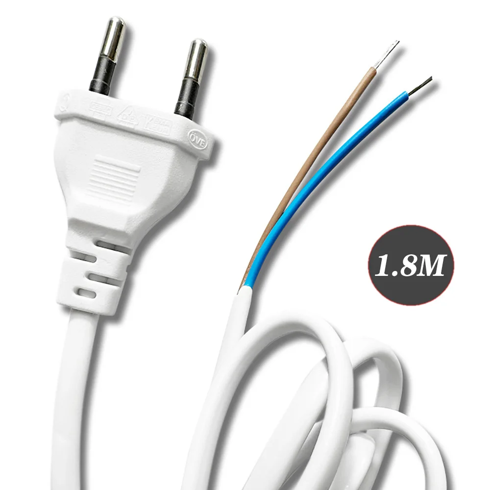 20 piezas Cable de conexión UE 1,8 m 0,75 mm2 Cable pelado Cable de extensión de alimentación para ventilador eléctrico aspiradora lavavajillas - imagen 2