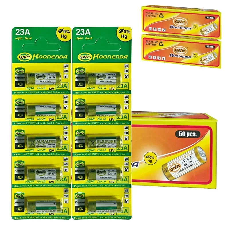 5 uds-30 Uds 12V 23a batería alcalina A23 baterías secas 23GA EL12 MN21 V23GA GP23A MS21 LRV08 para juguetes de timbre de Control remoto - imagen 4