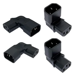 Adaptador IEC C14 a C13 90° Macho Hembra