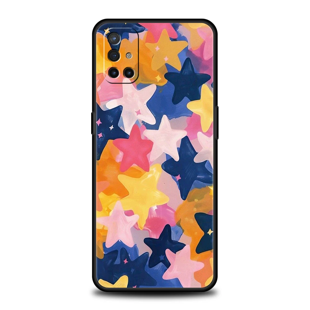 Funda de teléfono para OnePlus 13 12 11 10 9 Pro 9T 13R 12R 10R 9RT 10T 8T 8 Nord 2T CE 2 3 5G N200 N30 funda suave estrellas coloridas - imagen 3
