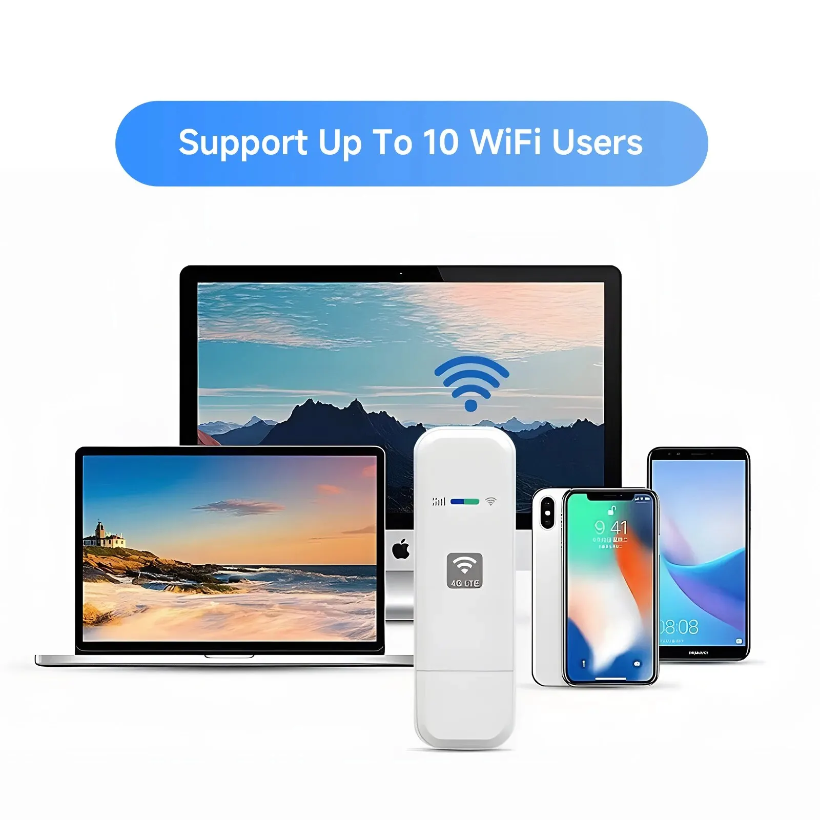 Módem enrutador LDW931 Lte, Dongle de tarjeta SIM Wifi 4G, Wifi móvil portátil, Uif, Plug and Play, adecuado para Europa, Corea, Rusia - imagen 5
