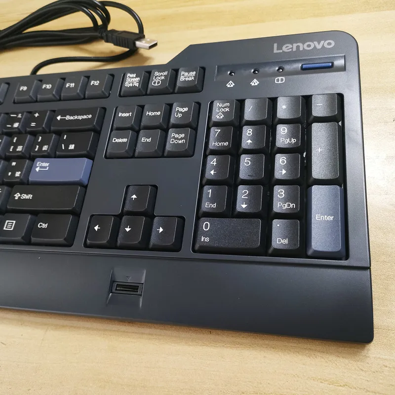 Teclado de identificación de huellas dactilares USB con diseño tradicional chino kuf1256 para Lenovo compatible con windows10 87 windows hello - imagen 3