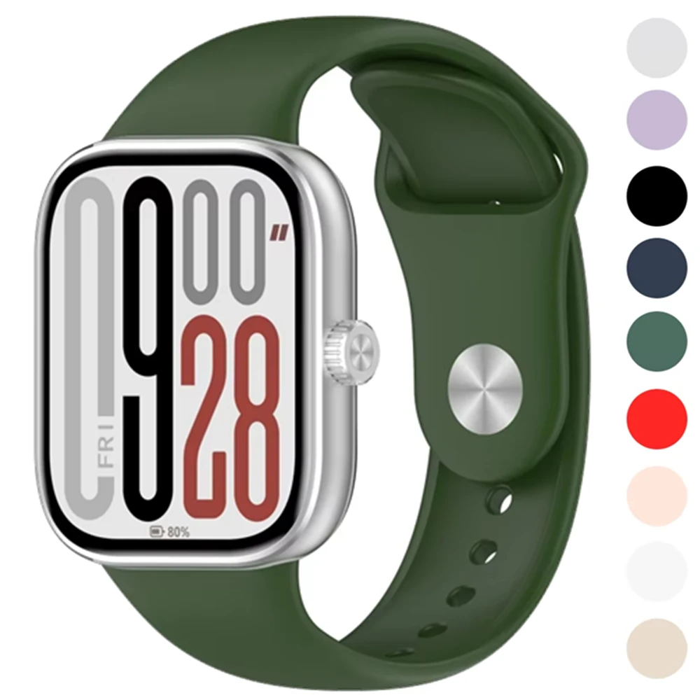 Correa deportiva de silicona para reloj Redmi 6 5 4, pulsera para Xiaomi Mi Band 9 Pro/8 Pro, Correa, accesorios de correa de reloj