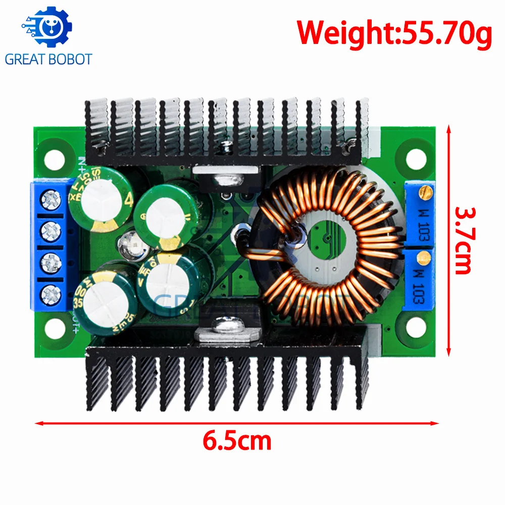 Convertidor Boost BS 1 piezas DC 9A 300W 150W, reductor, 5-40V a 1,2-35V, módulo de potencia XL4016 - imagen 2