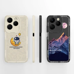 Funda Tecno Spark 20 Pro Plus 4G – Silicona Antideslizante Astronauta