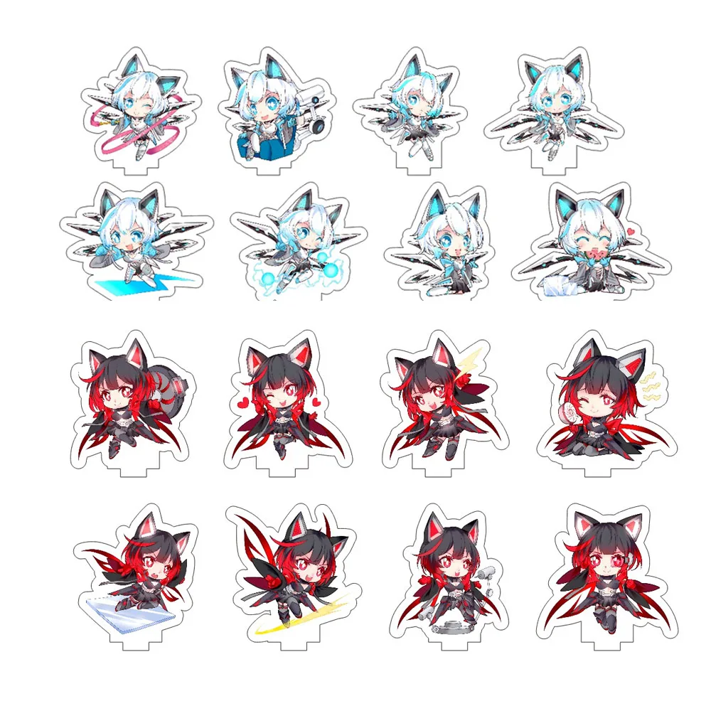 Accesorios de gabinete de Gamer DIY, adornos pequeños de acrílico para computadora, GPU, PSU, 8 piezas