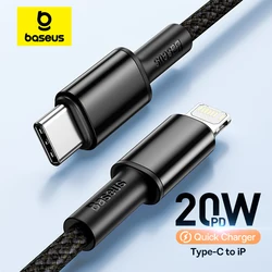 Cable Baseus USB-C 20W Carga Rápida iPhone iPad MacBook