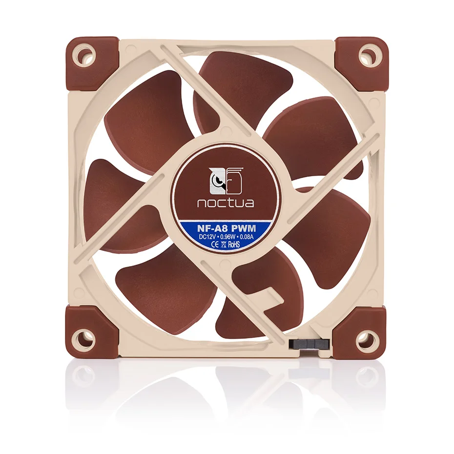 Noctua NF-A8 80mm 12v/5v ventilador de refrigeración de ordenador 3 pines/4 pines PWM ventiladores de radiador silenciosos para caja de PC refrigeración ventilador enfriador de CPU reemplazar - imagen 2