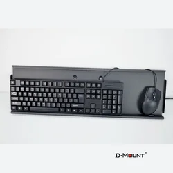 D-MOUNT NUEVA placa de bandeja de teclado de acero KYM5 con orificio de montaje VESA 100x100mm para soporte DIY soporte de teclado de trabajo