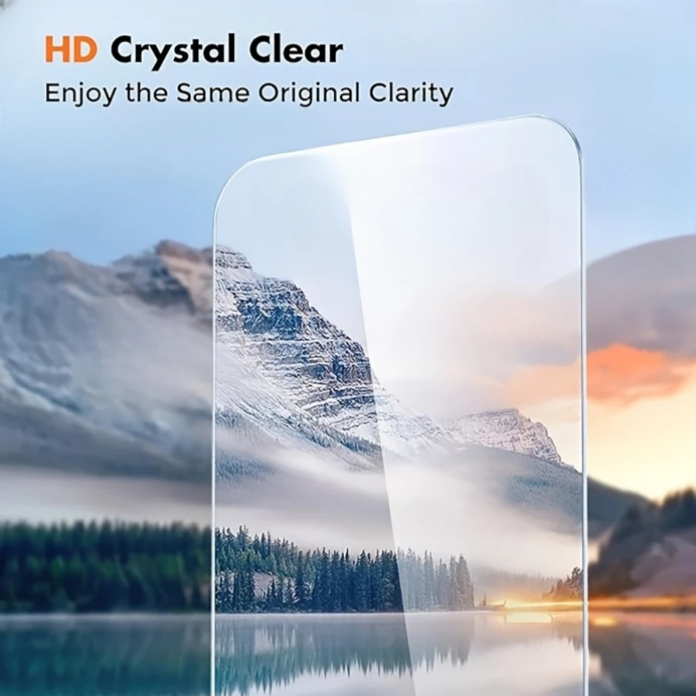 2 uds vidrio templado Ultra transparente para iPhone 16 15 13 14 Pro Max 11 12 Pro Protector de pantalla para iPhone 16e 14 15 Plus 13 12 Mini - imagen 3