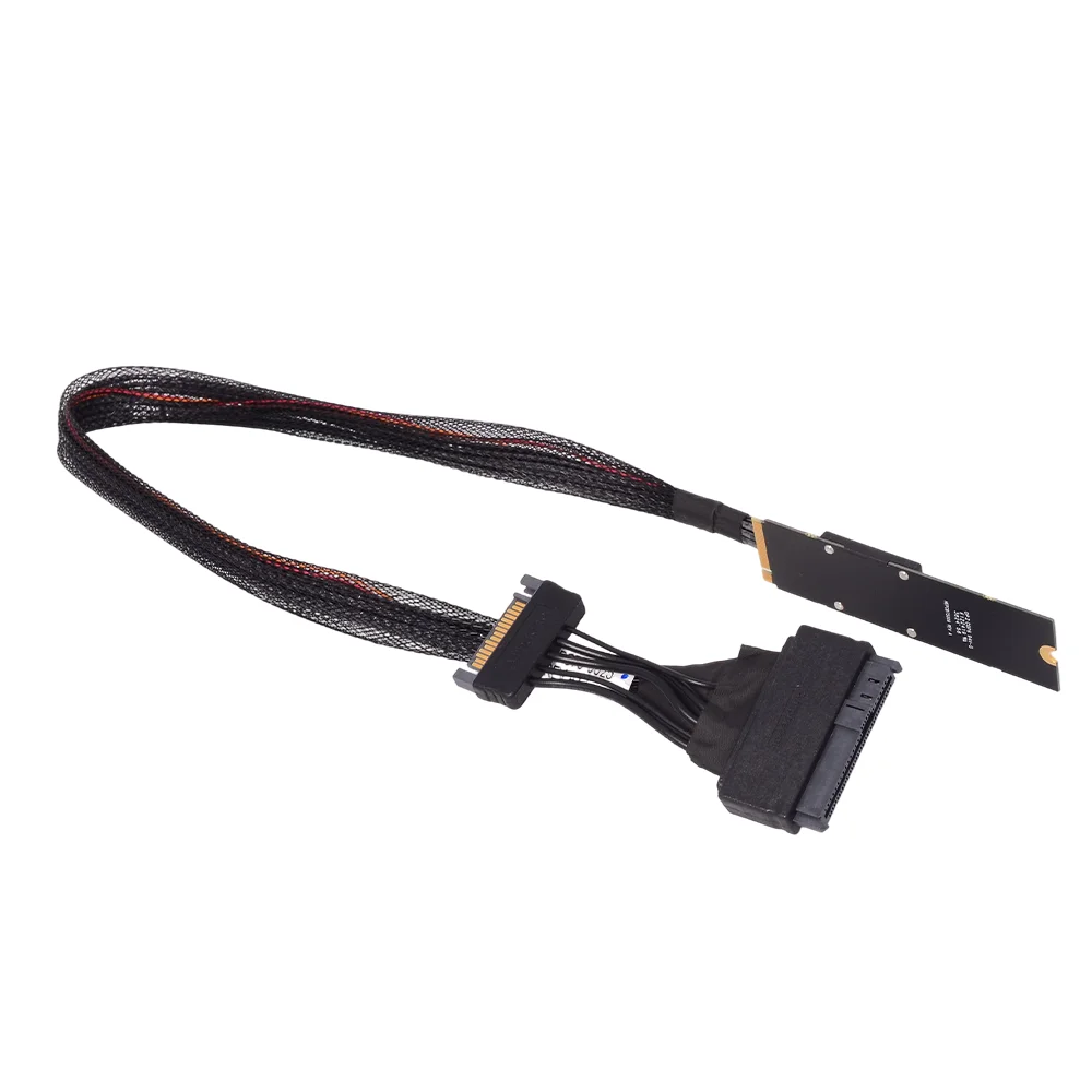 Cable adaptador M.2 a U2 NVME SSD U.2 a 8639 P5800X para Intel P4510 4500 PCI-E 4,0 55CM 80CM solo admite disco duro Intel U2 - imagen 5