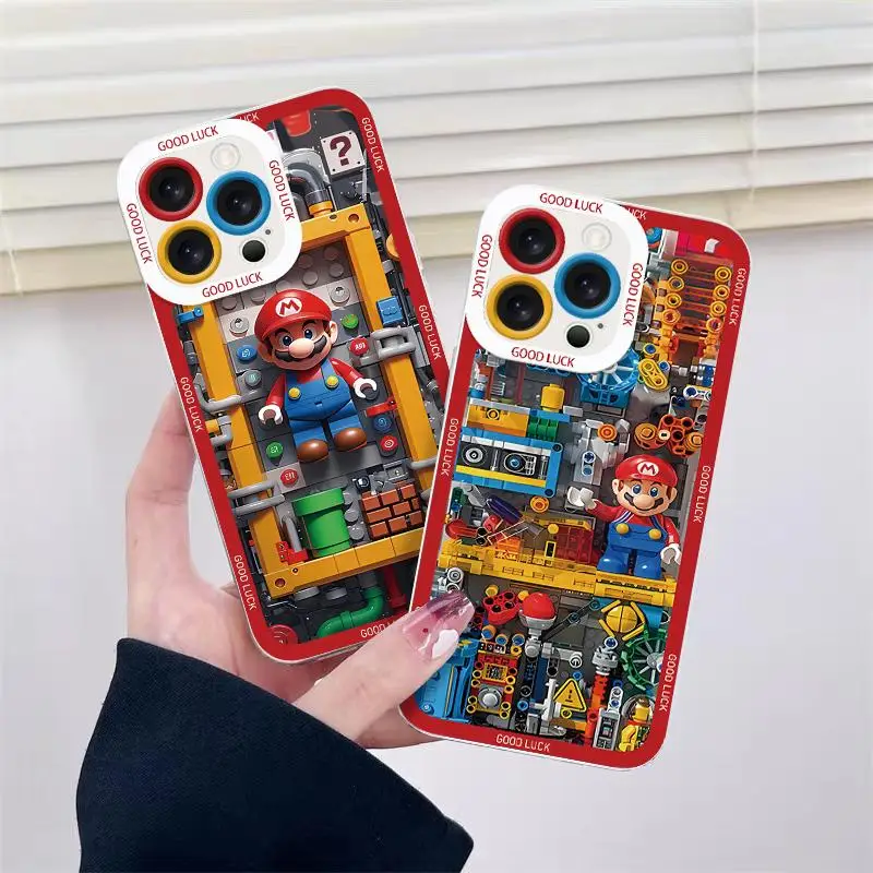 Funda Super Mario para Samsung Galaxy S25 Ultra Plus A05 A05S A53 A55 A25 A15 A35 A54 A16 A33 A73 A31 A51 A71 A13 A23 A50 A32 A52 - imagen 3