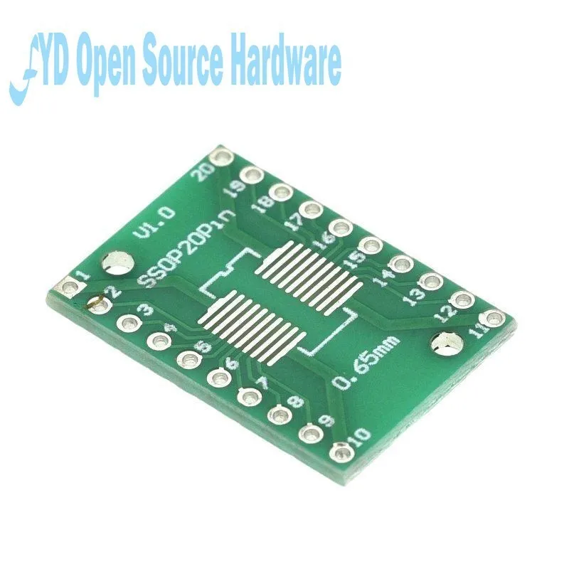 Placa adaptadora de parche SOP de 10 piezas, SOP8, SOP10, SOP14, SOP16, SOP20, SOP24, SOT223, QFP32-100, QFN32, QFN40, TQFP, QFN, placa PCB de prueba IC - imagen 2